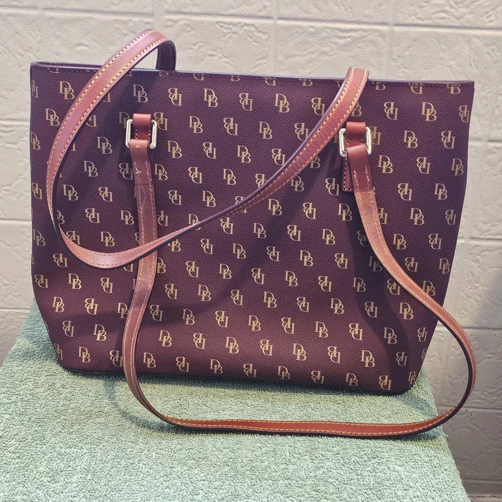 Dooney & Bourke Wine-Colored Tote Bag - Picture 6 of 10